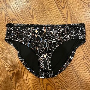 Oiselle Tidal Bikini Bottom, Medium